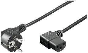 Kabelis Goobay NK 102 CEE 7/7 plug, IEC 320-C13, 2 m, juoda sp.
