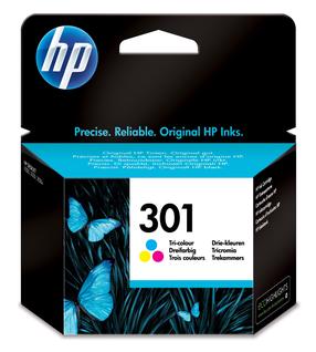 Rašalinio spausdintuvo kasetė HP 301, įvairių spalvų, 3 ml