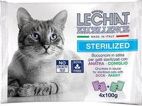 Šlapias kačių maistas Monge, triušiena/antiena, 0.1 kg x 4 vnt.