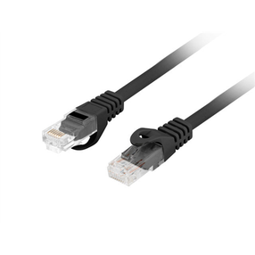 Сетевой кабель Lanberg PATCHCORD KAT.6 UTP LSZH CU RJ-45 Male, RJ-45 Male, 1 м, черный цв.