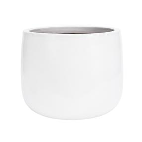 Puķu pods Domoletti GG.6696.022 CL.GI.158, keramika/māls, Ø 22 cm, balta krās.