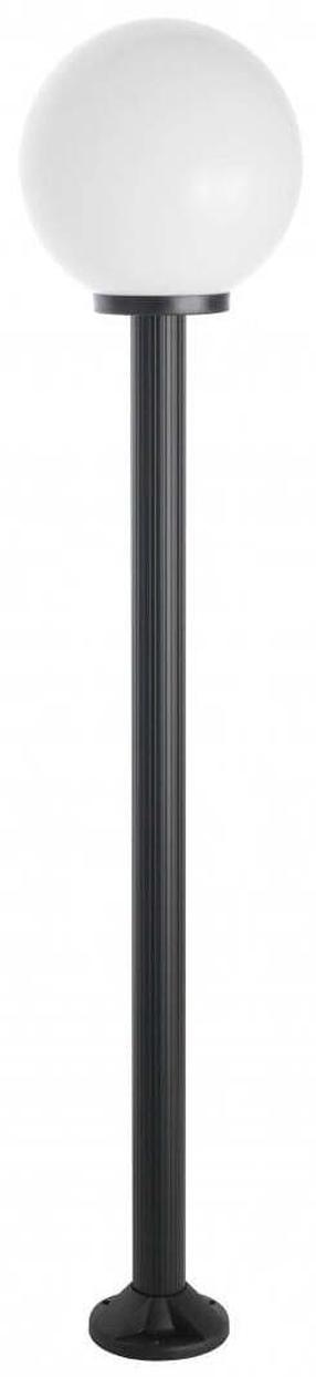 Brīvi stāvošs āra gaismeklis Su-Ma Kule 60, 100W, E27, IP43, melna krās., 30 cm x 180 cm