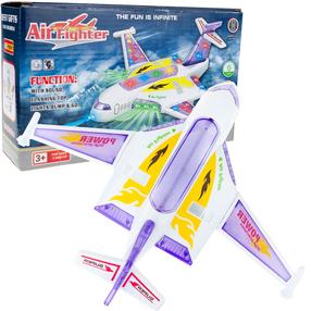 Mängu lennuk AirFighter, valge v./violetne v.