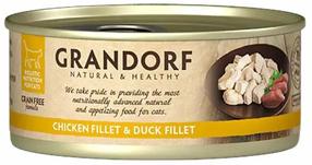 Mitrā kaķu barība Grandorf Natural & Healthy, vistas gaļa/pīles gaļa, 0.07 kg