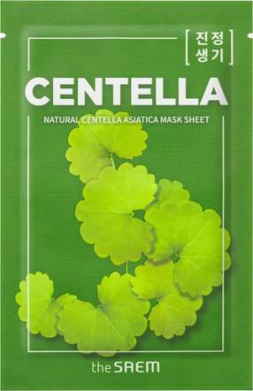 Veido kaukė The Saem Natural Centella Asiatica, 21 ml