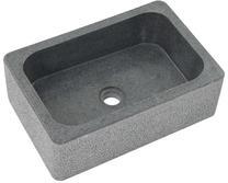 Vonios praustuvas VLX Riverstone 142780, akmens masė, 45 cm x 30 cm x 15 cm, pilka sp.