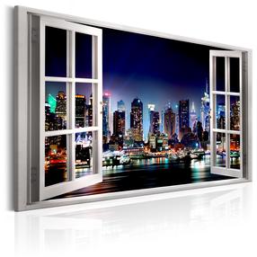 Reprodukcija Artgeist Window View Of New York, 90 cm x 60 cm
