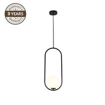 Šviestuvas kabinamas Domoletti Campo 2020131P, G9, 1 x 25 W, balta sp. / juoda sp.