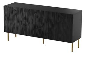 Komoda Cama Meble Jungle KOM152CZ, aukso sp./juoda sp., 74.5 cm x 40.5 cm x 152 cm