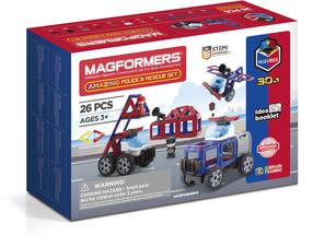 Konstruktor Magformers Amazing Police & Rescue Set, 26 tk