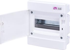 Модульная панель ETI ECM8PO, подсетевой, IP40, 8 mод., белый цв.