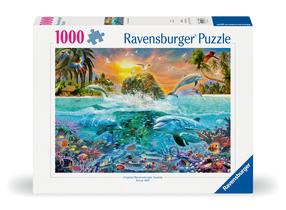 Dėlionė Ravensburger Underwater Island, 50 cm x 70 cm, 1000 vnt., įvairių spalvų