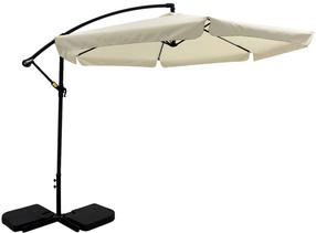 Sodo skėtis Patio, 300 cm, šviesiai ruda - ecru