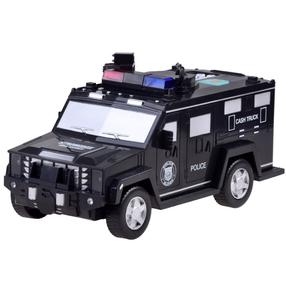  Rotaļu policijas mašīna Cash Truck ZA3705, melna krās.