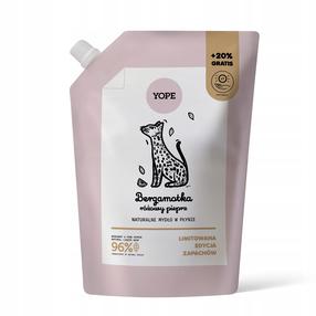 Šķidrās ziepes Yope Bergamot & Pink, bergamote/rozā pipars, 600 ml
