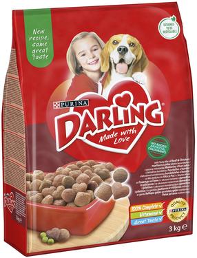 Sausas šunų maistas Darling, daržovės/mėsa, 3 kg