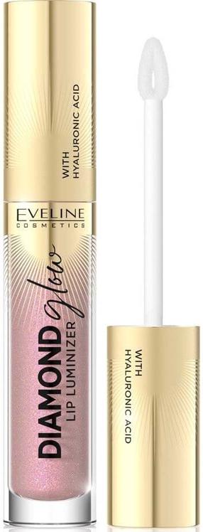 Lūpų blizgis Eveline Diamond Glow Lip Luminizer, 4.5 ml, 08 honey glam