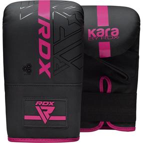 Boksa cimdi RDX Sports F6, melna krās./rozā krās., 1