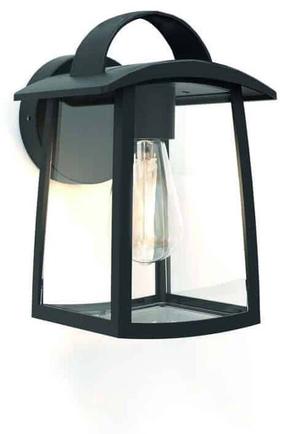 Sieninis lauko šviestuvas Lutec Kelsey 5273603012, 40W, E27, IP44, juoda sp., 17 cm x 26 cm