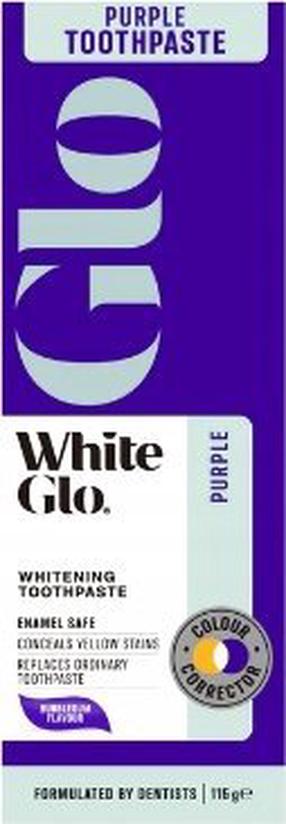 Zobu balināšanas pasta White Glo Purple Whitening, 115 g