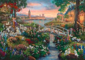 Пазл Schmidt Thomas Kinkade: Disney 101 Dalmatians 108390, 49.3 см x 69.3 см, 1000 шт., многоцветный