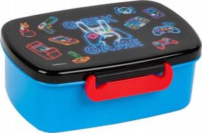 Konteiner toidu jaoks Derform A 08 Geek Game, 17 cm x 13.5 cm, sinine v./mitmevärviline