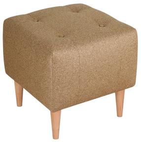 Pufs Hanah Home Tomp 209FLF1228, zelta krās., 43 cm x 43 cm x 43 cm