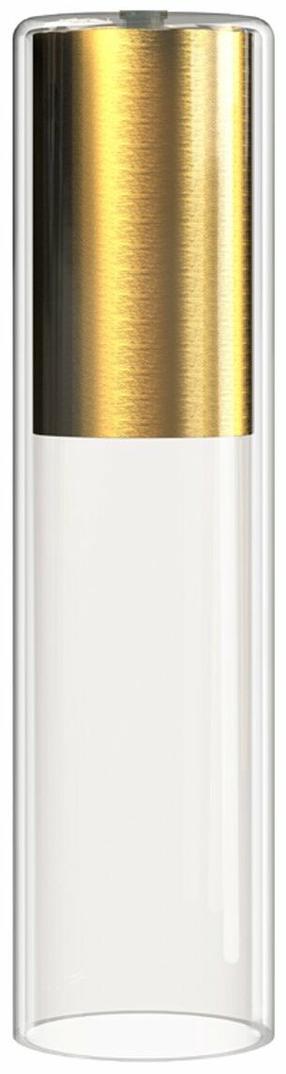 Абажур светильника потолочный Nowodvorski Cameleon Cylinder 8543, 1, прозрачный цв./латунный цв. / -, 6 x 25 см