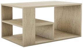 Kavos staliukas Kalune Design Eros, travertine sp., 50 cm x 80 cm x 40 cm