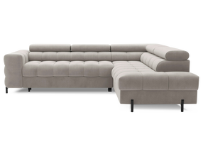 Kampinė sofa - lova Ferucce, rusva sp., dešininė, 200 x 276 cm x 93 cm