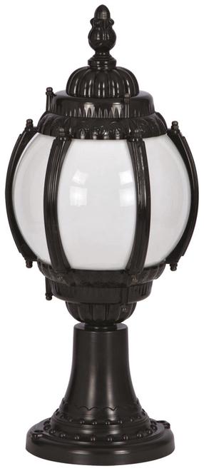 Pastatomas lauko šviestuvas Opviq BSU-68203-BSY-KOP, 60W, E27, IP65, juoda sp., 26 cm x 50 cm