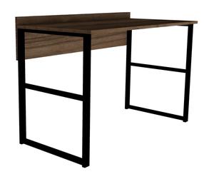 Rašomasis stalas Kalune Design Rana 835PUQ3831, 120 cm x 60 cm, 75 cm, juoda sp./riešuto sp.
