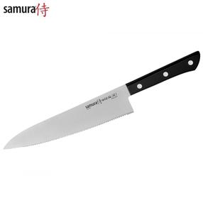 Japoniško stiliaus peilis Samura Harakiri Serrated Kitchen Chef's knife, 300 mm, japoniškas plienas