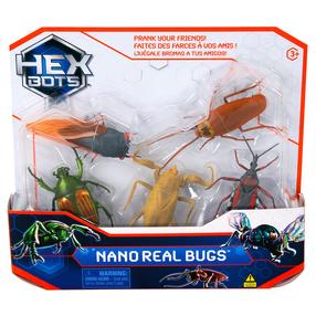 Figūrėlių rinkinys, vabalai Hex Bots Nano Real Bugs, 5 vnt., įvairių spalvų