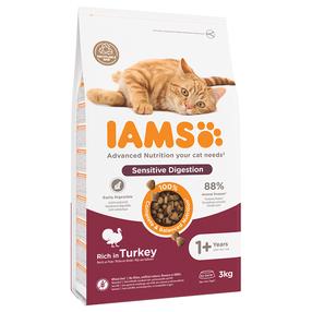 Sausas kačių maistas IAMS Advanced Nutrition Sensitive Digestion, kalakutiena, 3 kg