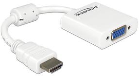 Adapteris Delock HDMI to VGA HDMI male, VGA female, balta sp.