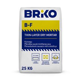 Sausais mūrēšanas maisījums bloku Briko B-F, 25 kg