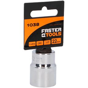 Gala atslēga Faster Tools 1038, 22 mm, 1/2"