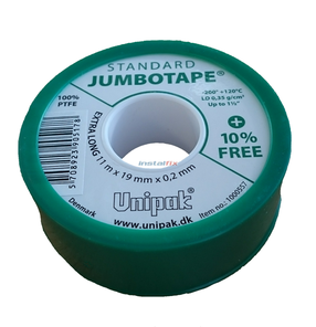 Sandarinimo juosta vandentiekiui/sriegiams Unipak Jumbotape, 11 m x 19 mm