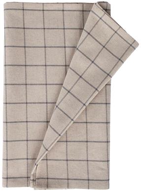 Staltiesė kvadratinė Home4you Linen, smėlio sp., 136 x 136 cm