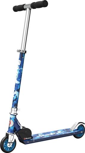 Bērnu skūteris Razor A Shark Camo, zila krās.
