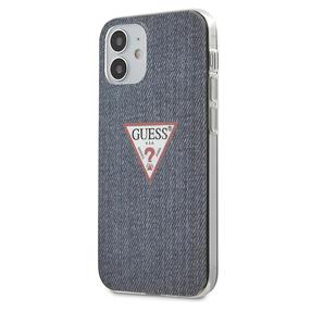 Telefono dėklas Guess Triangle Collection for iPhone 12 Mini, tamsiai mėlyna sp., Apple