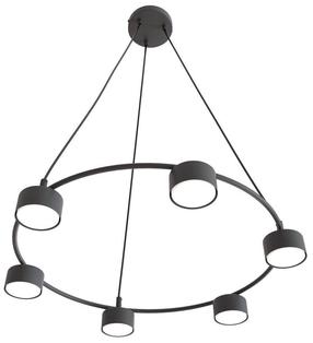 Kahjustatud pakendiga toode. Lühter rippuv Emibig Starlit 1372/6, GX53, 6 x 8 W, must v. / must v.