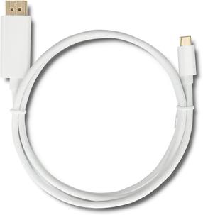 Kaabel Qoltec USB-C - DisplayPort 50412 USB-C, Displayport, 1 m, valge v.