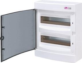 Modulinis skydas ETI ECT24PT, virštinkinis, IP40, 24 mod., balta sp./juoda sp.