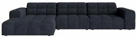 Kampinė sofa Cosmopolitan Design Chicago Eden 16, navy blue sp., kairinė, 167 x 294 cm x 78 cm