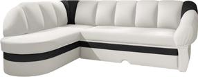 Kampinė sofa Benano Soft 17 & Soft 11, balta sp., kairinė, 180 x 250 cm x 85 cm