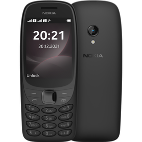 Telefons ar pogām Nokia 6310, 8 MB, melns krās.
