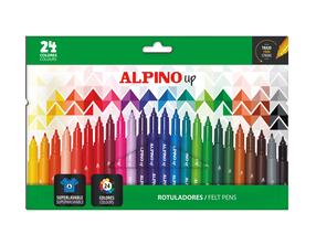 Фломастер Alpino 1AAR002407, односторонние, многоцветный, 24 шт.