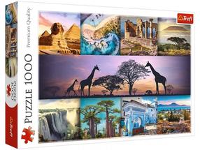 Dėlionė Trefl Collage Africa 10792, 48 cm x 68.3 cm, 1000 vnt., įvairių spalvų